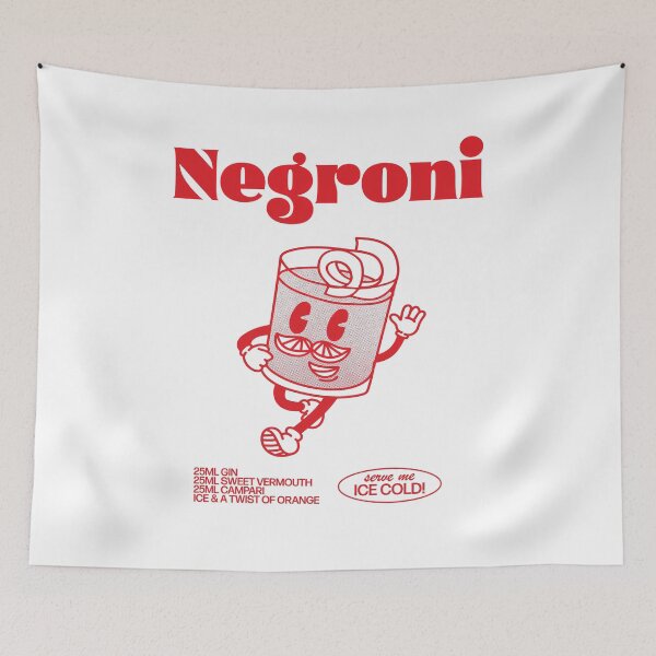 Item preview, Negroni Cocktail designed and sold by BlackHoleShop.