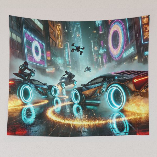 Item preview, Cyberpunk Monster Truck Racing designed and sold by Eric Nagel.