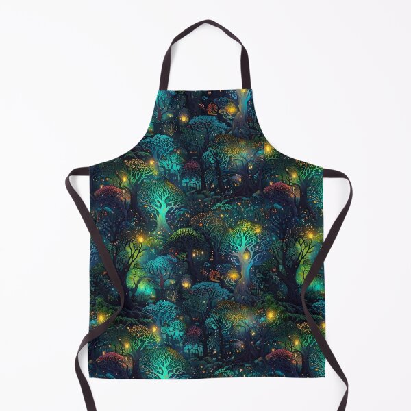 Item preview, Enchanted forest with glowing fireflies designed and sold by Designbes.