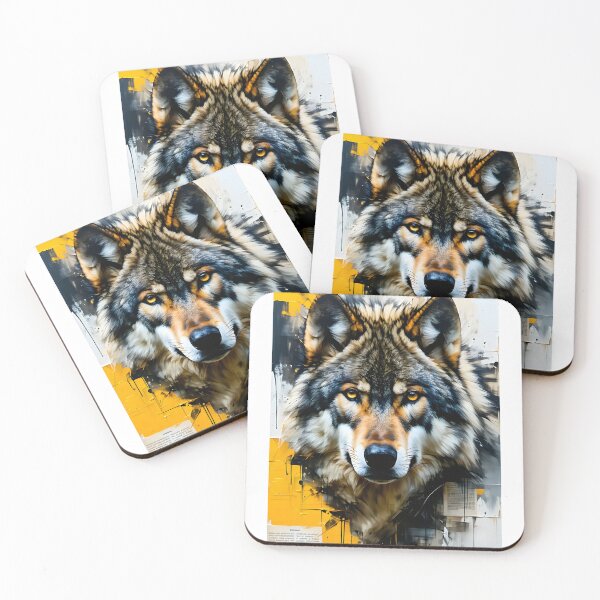 Artikelvorschau, Wolfsportrait entworfen und verkauft von Toms Tee.