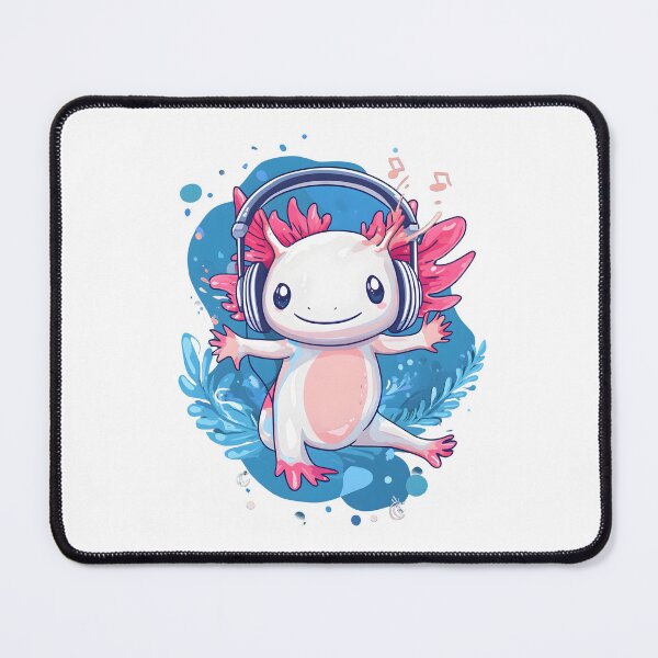 Item preview, Axolotl with headphones designed and sold by DerSenat.