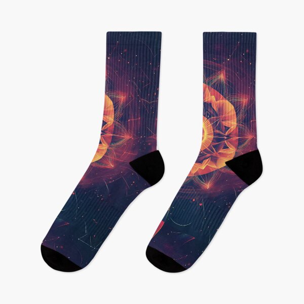 Item preview, Radiant Cosmic Mandala with Neon Energy designed and sold by PixelReverb.