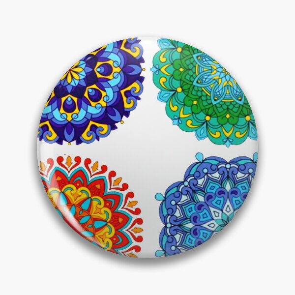 Item preview, 4 Colorful Mandala designs designed and sold by emanscorfna.