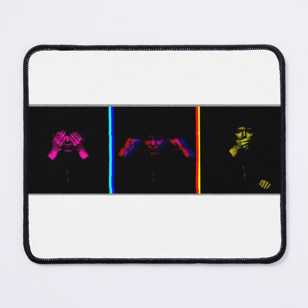 Item preview, David Bowie - See no Evil, Hear no Evil, Speak no Evil - Glitched designed and sold by Fuzzdandy Designs.
