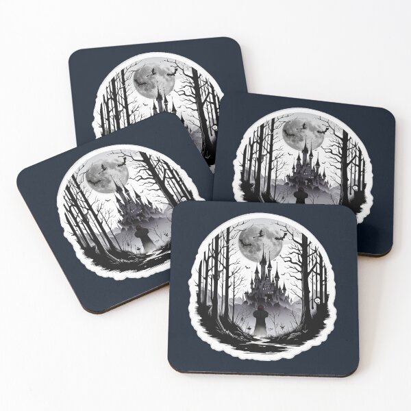 Item preview, Halloween - Scary Forest and Castle: Spooky Haunted Design designed and sold by cabana.space.