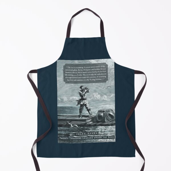 Item preview, Jules Verne quote: “The sea is everything. It covers seven-tenths of the terrestrial globe. Its breath is pure and healthy. It is an immense desert, designed and sold by artbleed.