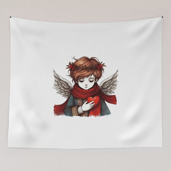 Item preview, A Lonely Cherub Carrying the Weight of Love designed and sold by freackly.