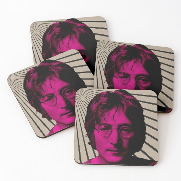 Item preview, John Lennon in Pink on Putty and Black designed and sold by Fuzzdandy Designs.