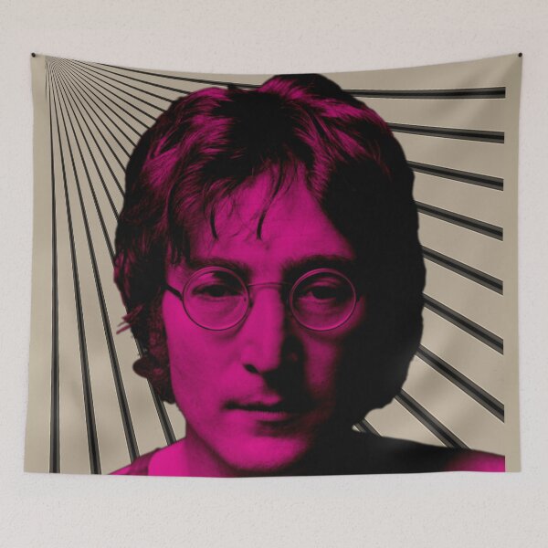 Item preview, John Lennon in Pink on Putty and Black designed and sold by Fuzzdandy Designs.