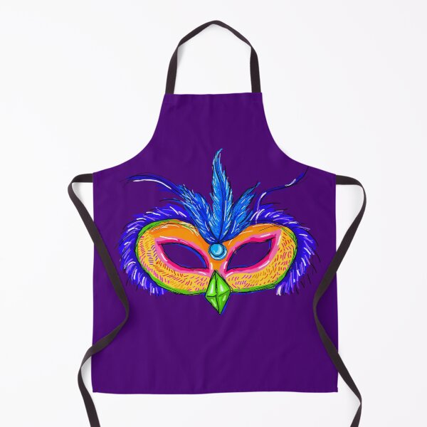 Item preview, Vibrant Carnival Mask - Hand Drawn Abstract Art designed and sold by KennyLucky.