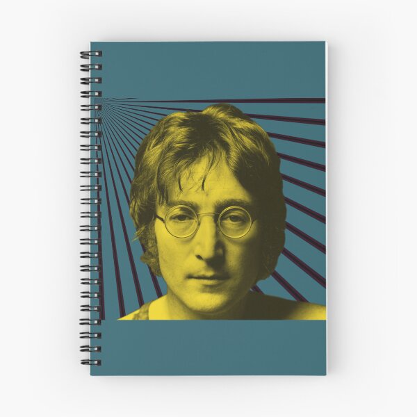 Item preview, John Lennon in Yellow on Teal designed and sold by Fuzzdandy Designs.