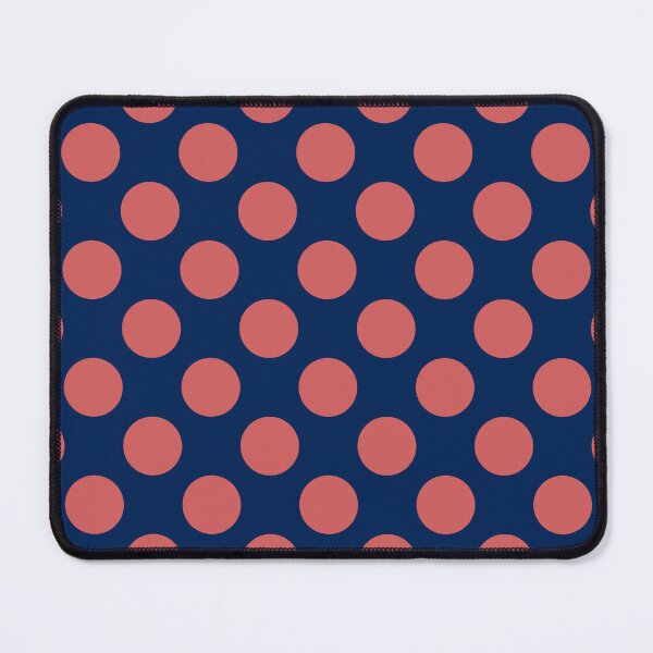 Item preview, Dark blue and pink polka dots circle background for backdrop and wallpaper template. repeat seamless style design for fabric printing designed and sold by pipikijung.