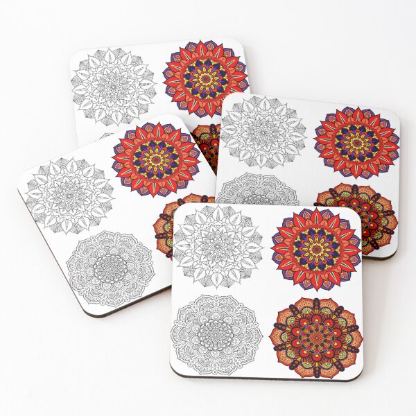 Item preview, 2 Colorful mandalas (Additional stencils) designed and sold by emanscorfna.