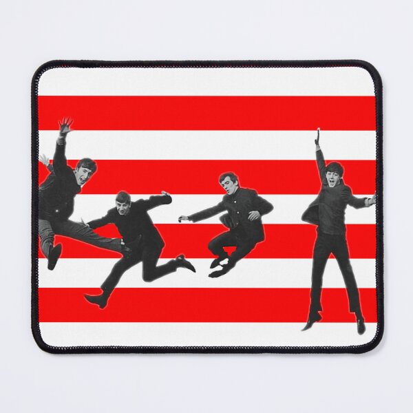 Item preview, Stripey Beatles on Red designed and sold by Fuzzdandy Designs.