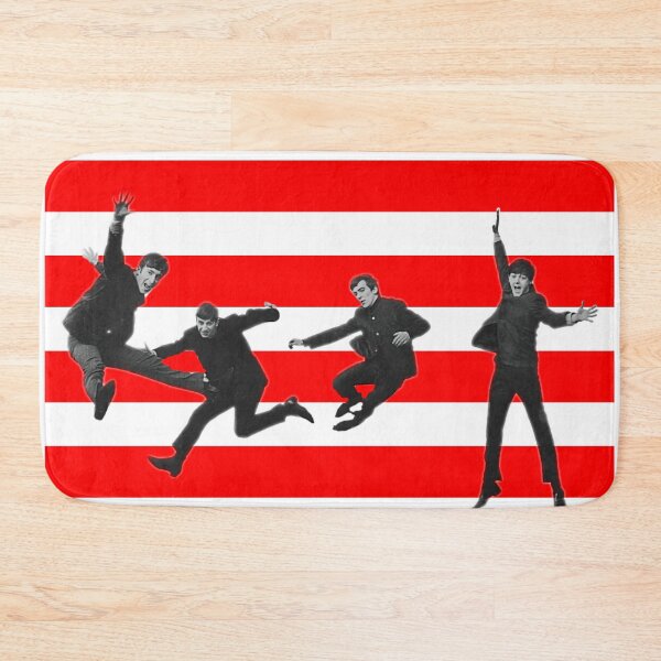 Item preview, Stripey Beatles on Red designed and sold by Fuzzdandy Designs.