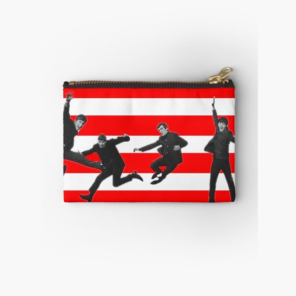 Item preview, Stripey Beatles on Red designed and sold by Fuzzdandy Designs.
