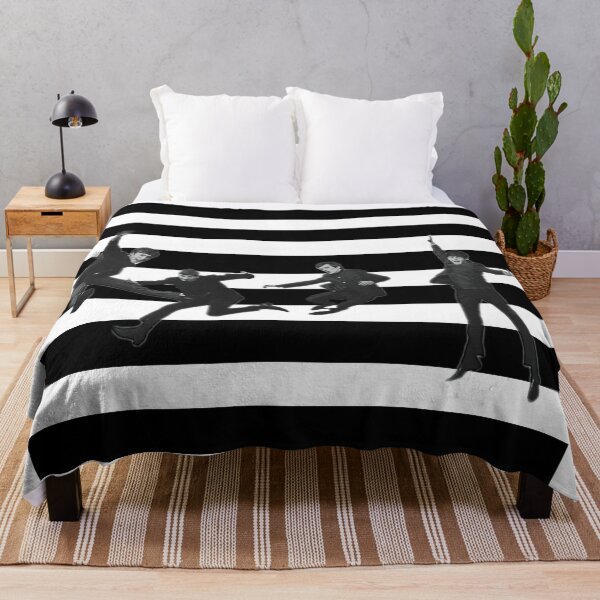 Item preview, Multi Stripe Black and White Beatles designed and sold by Fuzzdandy Designs.