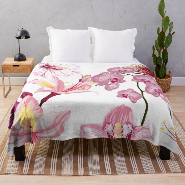 Item preview, Feijoa blooming and many kind of pink exotic tropical flowers. designed and sold by MatyKotiv.