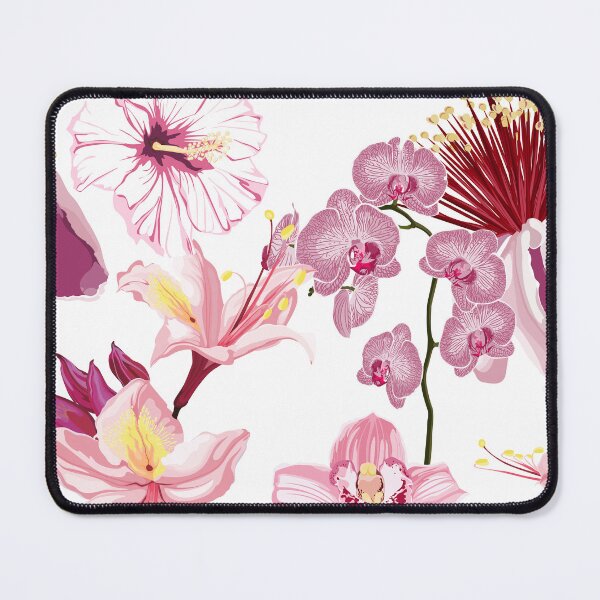 Item preview, Feijoa blooming and many kind of pink exotic tropical flowers. designed and sold by MatyKotiv.