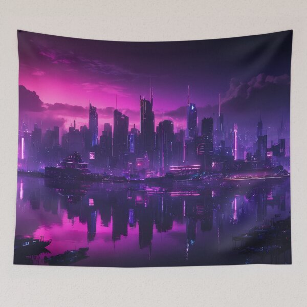 Item preview, Cyberpunk City Skyline designed and sold by papi1998.