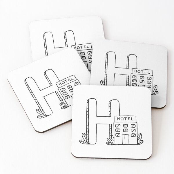 Item preview, Letter H beside Hotel designed and sold by rasagamastore.