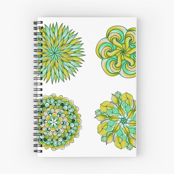 Item preview,  4 cute green mandalas designed and sold by emanscorfna.