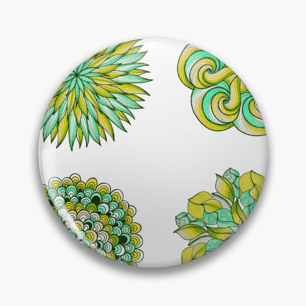 Item preview,  4 cute green mandalas designed and sold by emanscorfna.