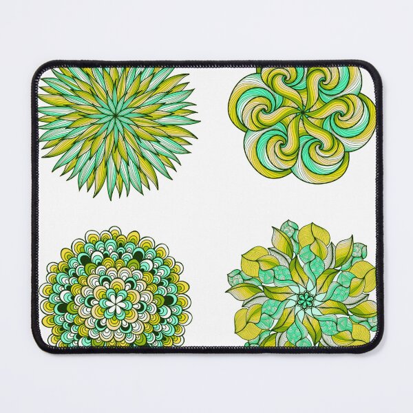Item preview, 4 cute green mandalas designed and sold by emanscorfna.