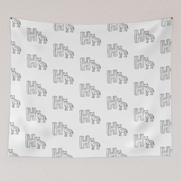 Item preview, Letter H beside Hyena designed and sold by rasagamastore.