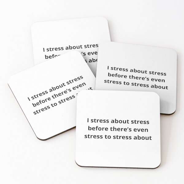 Item preview, I stress about stress... designed and sold by BlissThreads.
