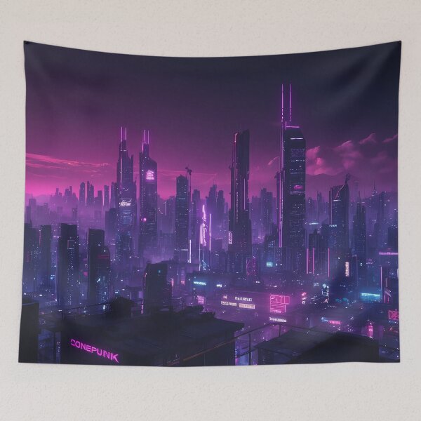 Item preview, Cyberpunk City Skyline designed and sold by papi1998.