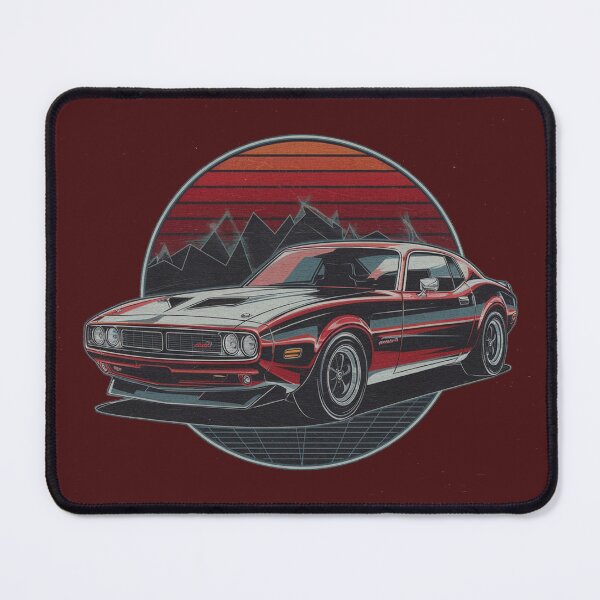 Item preview, "Retro Sports Car T-Shirt – Vintage Muscle Car Graphic Tee" designed and sold by designedbyNil.