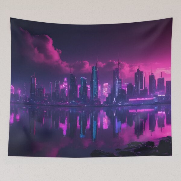 Item preview, Cyberpunk City Skyline designed and sold by papi1998.