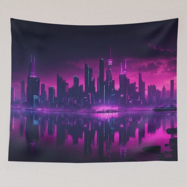 Item preview, Cyberpunk City Skyline designed and sold by papi1998.