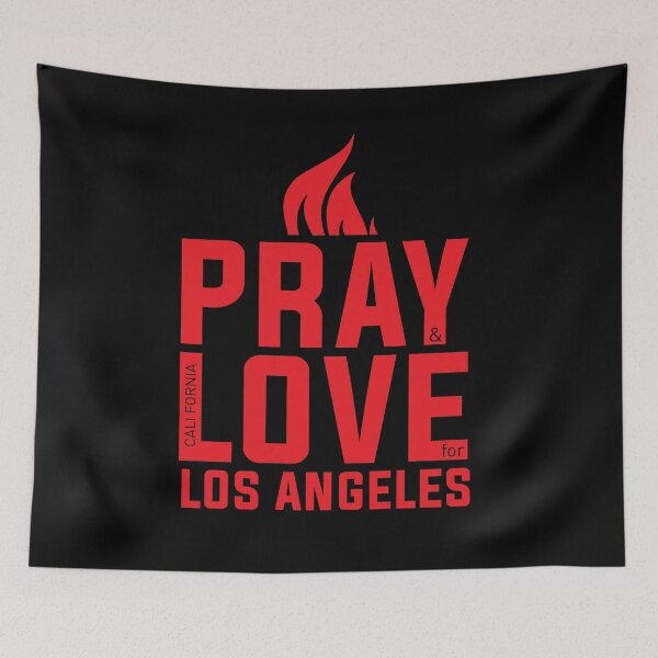 Item preview, Los Angeles Fire - Prayer and Love designed and sold by Wolagno.