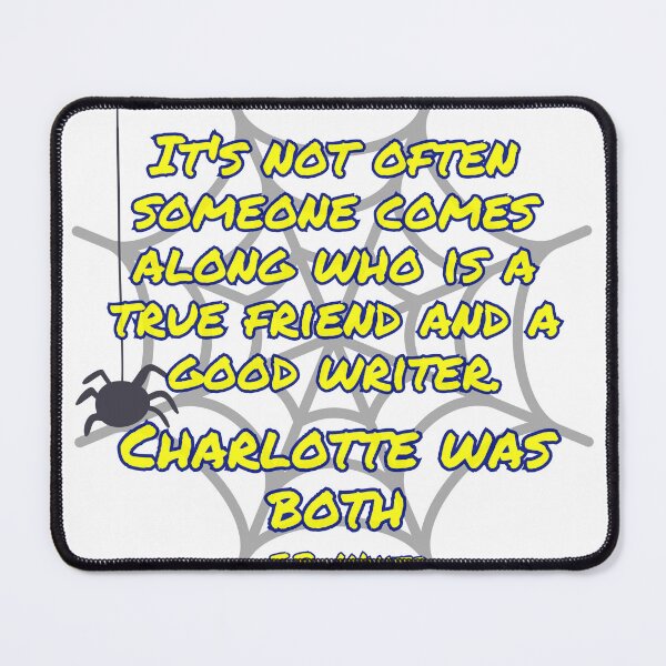 Item preview, Good friend & good writer, Charlotte's Web Quote designed and sold by stella literarium.