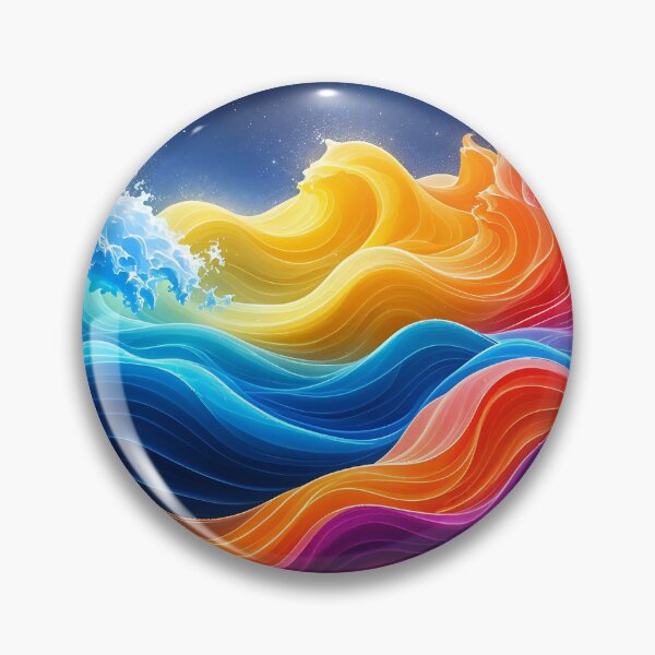 Item preview, A vibrant and mesmerizing depiction of wavy patterns in a spectrum of colors. designed and sold by artumbre.