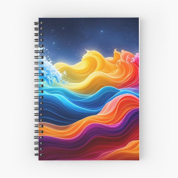 Item preview, A vibrant and mesmerizing depiction of wavy patterns in a spectrum of colors. designed and sold by artumbre.