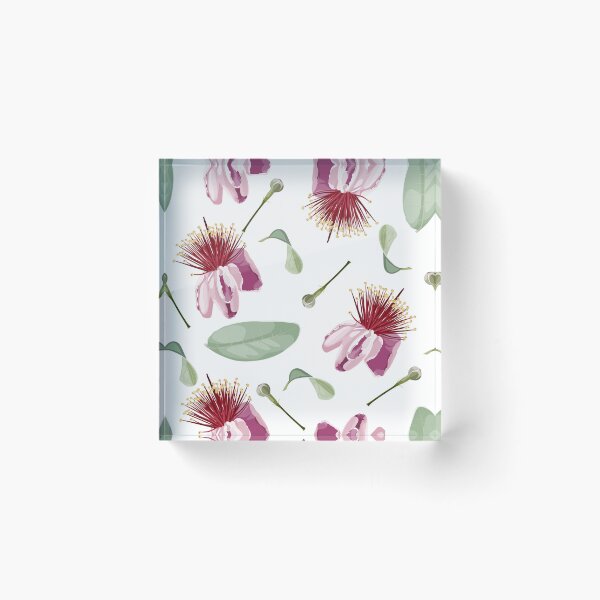 Item preview, Feijoa blooming flowers with leaves. designed and sold by MatyKotiv.