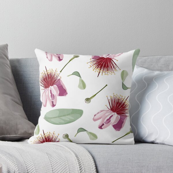 Item preview, Feijoa blooming flowers with leaves. designed and sold by MatyKotiv.
