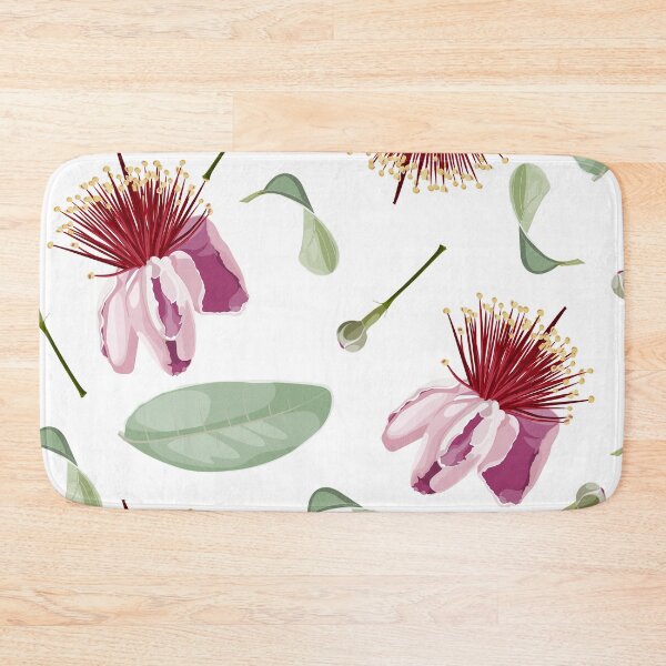Item preview, Feijoa blooming flowers with leaves. designed and sold by MatyKotiv.