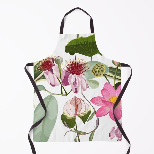 Item preview, Feijoa blooming and many kind of pink exotic tropical flowers. designed and sold by MatyKotiv.