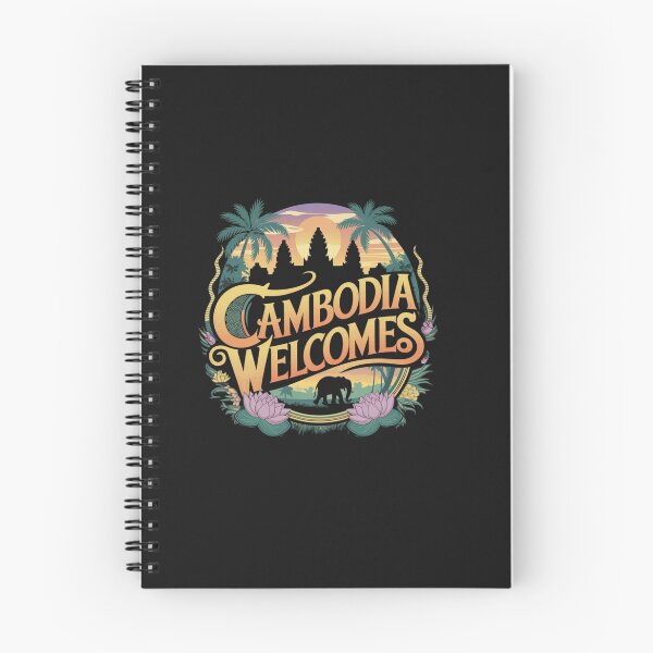 Item preview, Cambodia Welcomes Flag Map Angkor Wat, Phnom Penh designed and sold by AnimalsDH305.