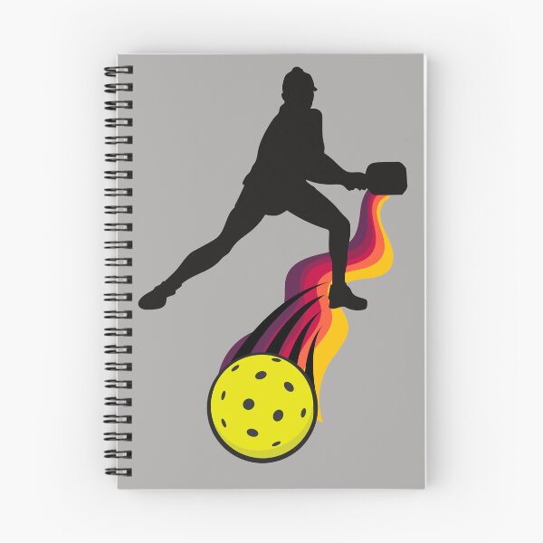 Item preview, Pickleball silhouette and a yellow ball designed and sold by PZI Picklewear.