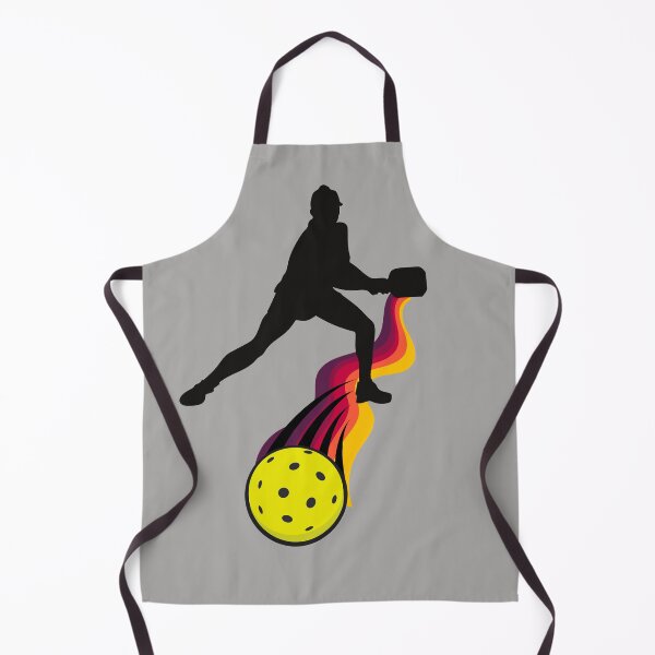 Item preview, Pickleball silhouette and a yellow ball designed and sold by PZI Picklewear.