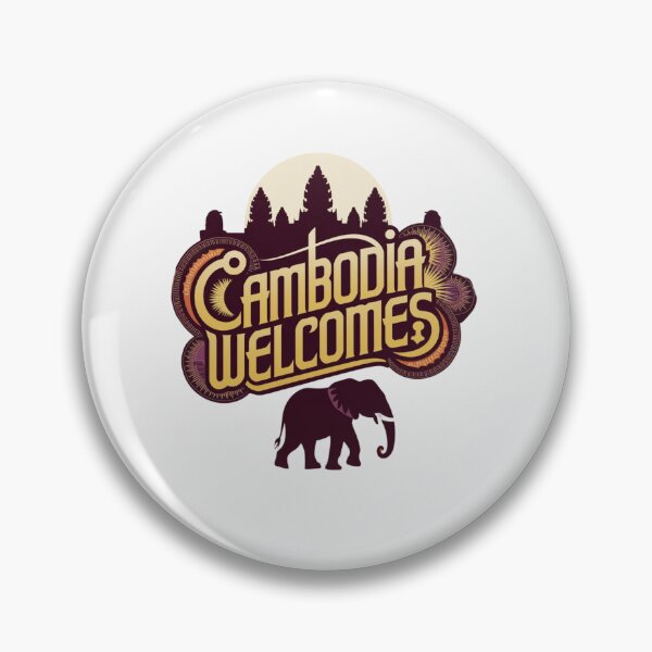 Item preview, Cambodia Welcomes Flag Map Angkor Wat, Phnom Penh designed and sold by AnimalsDH305.