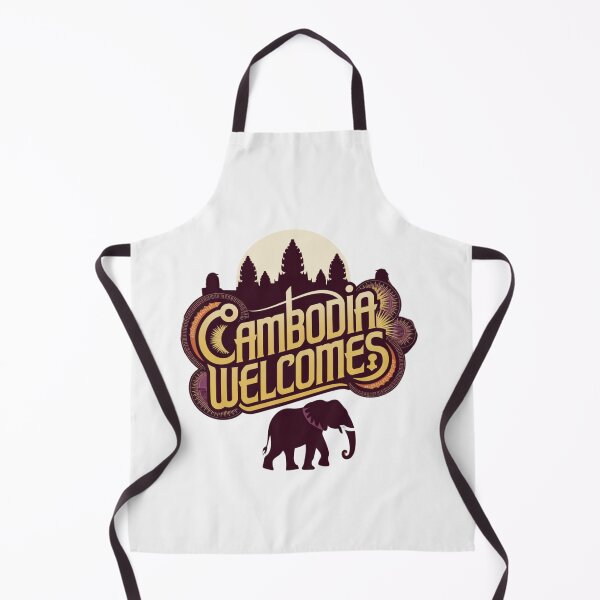 Item preview, Cambodia Welcomes Flag Map Angkor Wat, Phnom Penh designed and sold by AnimalsDH305.