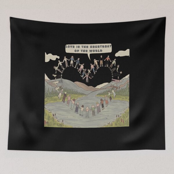 Item preview, Love is the heartbeat of the world designed and sold by mirciashop.
