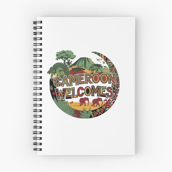 Item preview,  Cameroon Welcomes Flag Map Yaounde, Duala, rainforests designed and sold by AnimalsDH305.