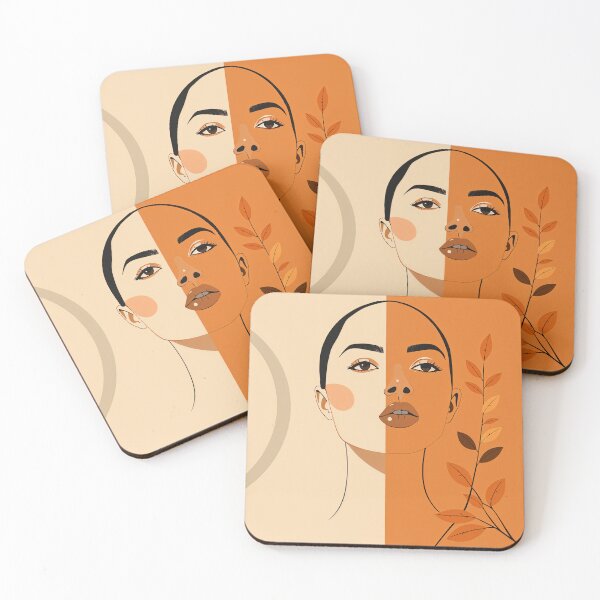 Item preview, Minimalist Dual-Tone Portrait: Contemporary Art Inspired by Nature and Elegance designed and sold by Collision19.